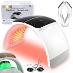 Kokkupandav 7-v&auml;rviline LED-valgusega nahahooldusseade n&auml;ole ja kehale LIVMAN TALT-01