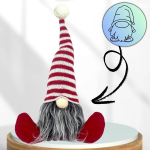 J&otilde;ulup&auml;kapikk J&otilde;uluvana 28 cm istuv p&auml;kapikk punane