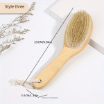 Looduslik puidust vannihari, kanakujuline k&otilde;ver k&auml;epide, kooriv massaažihari, keskkonnas&otilde;bralik, patareideta.