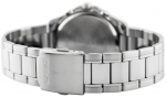 Meeste k&auml;ekell Casio sinise sihverplaadi ja h&otilde;bedase rihmaga TY53050