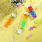 300ml L&auml;bipaistev PET Plastikust Mahlapudel Must/Valge Korkidega - Taaskasutatav Lekkevaba Jookide Konteiner , Juoda