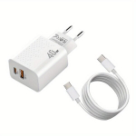 Laadimisplokk ja Type-C kaabel IPhone 15 Plus/15 Pro Max, IPad 12.9/11 Tolli/Mini/Air 5/4, Samsung Galaxy S23+/S23 Ultra jaoks, Pakrovėjas + 1 metras