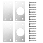 Komplektis 4 hingeparandusplaati 4,5x9 cm m&ouml;&ouml;bliustele