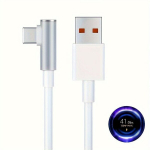 120W Kiirlaadimine USB-C Kaabel Xiaomi jaoks: 6A &Uuml;hilduv, 1cm Painutamine, 480Mbps Andmeedastus, Baltas