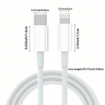 100cm/200cm PD/USB Originaal Kiirlaadija Kaabel IPhone Telefoni Tarvikud, 78,74 colio / 200 cm