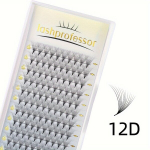 &Uuml;ks Paar Loodusliku V&auml;ljan&auml;gemisega Vale Ripsmed - 0.05mm Paks C/D Koolutus - Valmiskomplekt Mahulised Ripsmelehvikud 3D/4D/5D/6D/8D/10D/12D, 12D