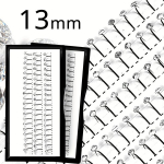 H&otilde;bedased Rhinestone Dekoratiivsed Ripsmed, Haldjas Ripsmepikendused., 13 mm