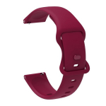 22mm 20mm silikoonrihm Samsung Galaxy Watch jaoks, asendusrihm Huawei/Amazfit/Garmin/Xiaomi/Realme tarvikud, Raudonas vynas