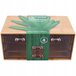 BAMBUS COSMETIC ORGANISER 4 ECO-DRAWERS 23,5 x 14,5 x 10,8 cm