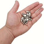 20tk/50tk riiulinaelad, 5mm lusikakujulised nikeldatud riiulikandurid, 20 vnt