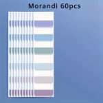 Morandi V&auml;rvid Kirjeldatav L&auml;bipaistev Kleepuv M&auml;rkmepaberi Sildid Kontorisse, Morandi 60vnt