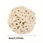 1tk/2tk/3tk/6tk Looduslik Sola Pall N&auml;rimism&auml;nguasjad Linnule., 4cm - 1vnt