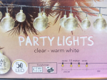GARDEN FLAMES LARGE LED TARAS BALKONY GARDEN LAMP 50tk k&ouml;is 15m CLEAR