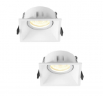 S&uuml;vistatav lamp GU10 Videx, valge, 2 tk.