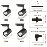 4tk LED Siinivalgustid - Mitmek&uuml;lgne ja Vastupidav, 12W/20W/30W/40W, AC175-265V, Lihtne Paigaldada Kodu ja &Auml;ripindadele, 4 vnt baltos spalvos rinkinys