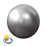 PVC Jooga Tasakaalupalli Komplekt - 1tk Plahvatuskindel Treeningpall Pilatese, Stabiilsuse, T&uuml;ve ja Venitamise Treeninguteks, Pilka/65cm-26col