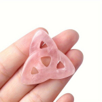Looduslikud Gemstone Triquetra Ripatsid, Iiri S&otilde;lmeg Ravikristallid., 1 vnt rožinis kvarcas
