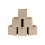 Hoiukastid, SONGMICS, komplekt 6 tk, 30x30x30 cm, must, hall.
