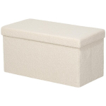 Panipaigaga hoiupink, polsterdatud taburet, kaanega, elutuppa, magamistuppa, esikusse, kreemjasvalge