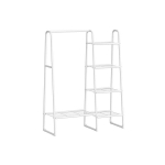 Riidepuust riidepuu, SONGMICS, 40 x 101,7 x 153,3 cm, tindimust, pilvevalge.