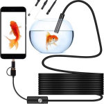 Veekindel HD endoskoobi kontrollkaamera IP67 ja 6 LED-iga, C-t&uuml;&uuml;pi ja USB-kontrollkaamera konkstulede ja LED-iga Android-nutitelefoni jaoks