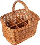 Punutud pudelikorv veinile, veele 40x31x38cm (+/-1cm) Creative Home