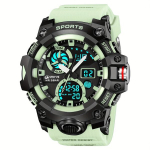 STRYVE Sport Dual Display Analoog Digitaalne LED Elektroonilised K&auml;ekellad. variant-101857, Žalias