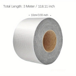 1 Rull Super Kleepuv Veekindel But&uuml;&uuml;lteip - Kuumuskindel, Lekkevaba Tihend Katustele, Torudele ja Seintele, 300 * 10 cm / 118 * 3,93 colio
