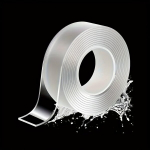 1tk 1mm isekleepuv nano teip - j&auml;ljevaba, kahepoolne, veekindel ja kuumakindel vannitoa, teemantmaali ja kodukaunistuse jaoks.