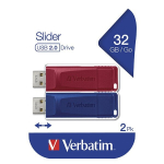 Verbatim USB m&auml;lupulk, USB 2.0, 32GB, Slider, 2 tk