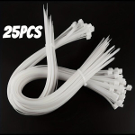 81.28cm 25/50tk Tugevad Kaablikinnitid, Valged ja Mustad, Balta - 25vnt