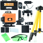 LASERLOOD ROSFIX ROT12L &ndash; 12 JOONT, IP54 VEEKINDEL, T&Ouml;&Ouml;ULATUS KUNI 25 M, KOMPLEKT STATIIVIGA