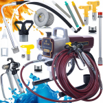 V&auml;rvipihusti Zenthril Force A &ndash; Komplekt, V&otilde;imsus 1500W, R&otilde;hk 20 MPa, L&auml;bilaskev&otilde;ime 1,8 L/min