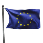 Euroopa Liidu lipp, 100x170 cm, mast, karabiinidega