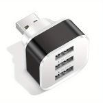 1tk Uus 2.0HUB Laiend 3-Porti USB Jaotur Laadimis Adapter Hub, Juoda