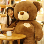 80/100 Cm Suur Ma Armastan Sind Pl&uuml;&uuml;skaru Armas Tohutu T&auml;idisega Pehme Karu Nuku Armastaja_Chocolate Ribbon Bear_100cm