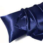 1tk Valge Keha Padi Satin Padjap&uuml;&uuml;riga, 50.8137.16cm, &Uuml;lipehme ja Hingav Kangas, 1.5KG K&otilde;rge Tagasil&ouml;&ouml;gi 3D Pol&uuml;ester T&auml;idis Peale ja N&auml;hale., Tamsiai mėlyna