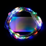 LED haldjatulede jadas, patareitoitel, vasktraadist valgustus., Daugiaspalvis
