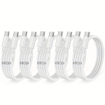 60W USB C Kaabel Kiirlaadimine Samsungile 91.44cm, 5vnt Ctoc