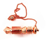 Universaalne Vask Metallist Pendel Tervendamiseks ja Reiki variant-63503, galvanizuotas rožinis auksinis