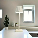 LED laualamp, Baltas
