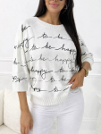 Naiste kampsun, N. Casual, valge, L/XL