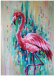 Numbrite j&auml;rgi maalimise komplekt Flamingo, 21x29,7 cm