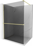 Walk-in du&scaron;isein Mexen Kioto + riiul, Brushed gold/grafiit klaas, 130 x 200 cm