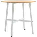 S&ouml;&ouml;gilaud, t&ouml;&ouml;stuslik stiil, &uuml;mar disain, kandev&otilde;ime kuni 60 kg, &Oslash;80 x 76K cm, naturaalne puit/valge