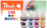 Laserprinteri kassett Peach tindikassett Canon CISS GI-590 MultiPack remanufactured