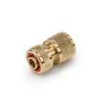Kiirliitmik voolikule 1/2" Bradas BRASS STOP-funktsiooniga
