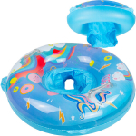 Pripučiamas plaukimo ratas su sėdyne, mėlynas