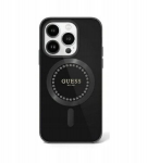 Guess GUHMP16LPFTDTEK iPhone 16 Pro 6.3" czarny|black hardcase IML Rhinestones MagSafe