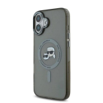 iPhone 16 Karl Lagerfeld Metal Karl&Choupette musta &ndash; stiilne valik